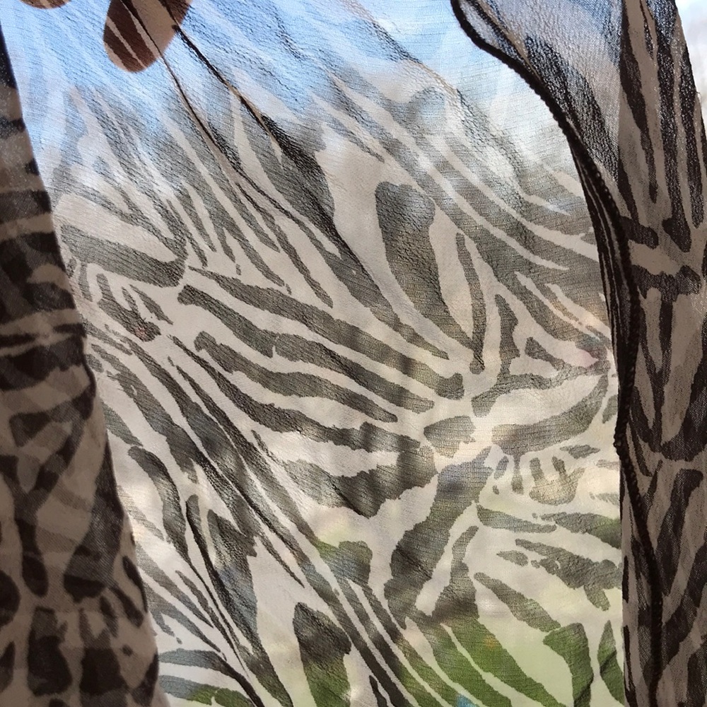 SILK OSCAR DE LA RENTA SCARF - Picture 4 of 7